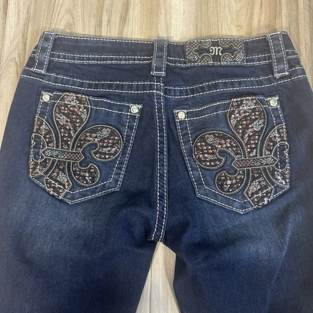 Miss Me Women's 28 Mid-Rise Skinny Jeans Denim‎ Stretch Bling Casual Western